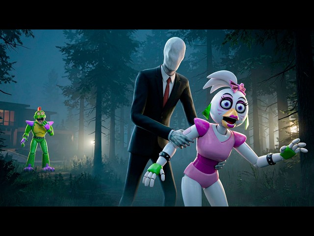 Slenderman real nos acecha y secuestra a Chica en el bosque, Giga Monty sorprendido | FNAF VR