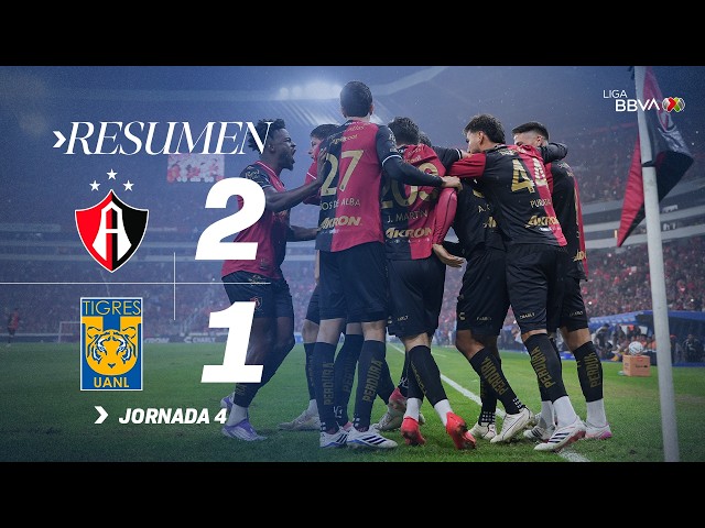 ATLAS 2-1 TIGRES Matchday 4 Apertura 2026 | Atlas beats Tigres at home on their anniversary.