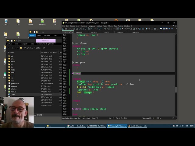 coding in r3forth - shooter 5