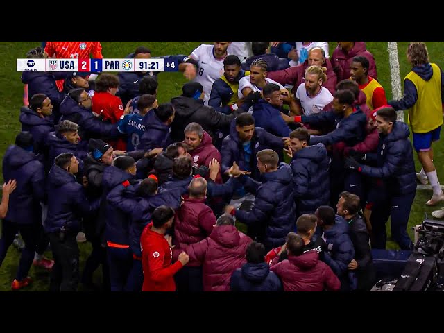 USA vs Paraguay Ends in a MASSIVE BRAWL! 😳🔥