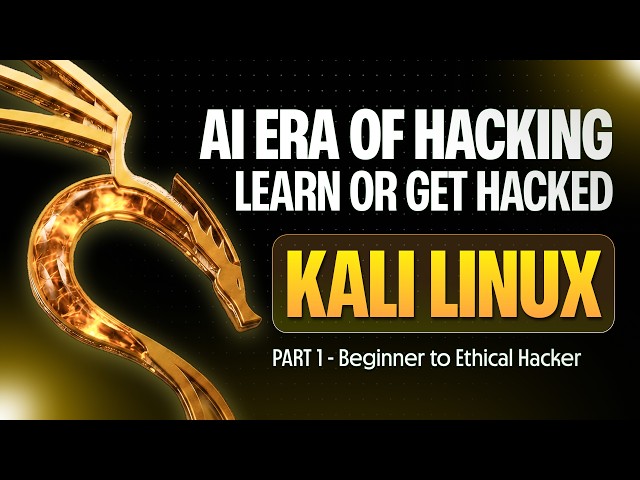 Kali Linux Beginner Course - AI Era of Hacking (Part 1 of 3)