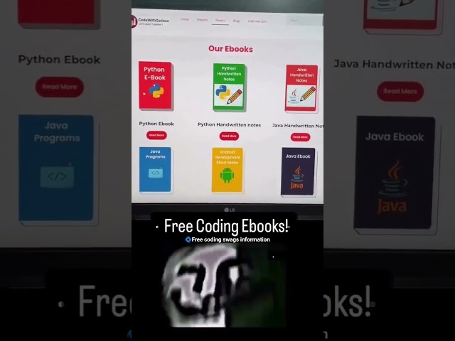 free coding ebooks code with curious #projects #ebook #notes #webdeveloper #java #python #html #css
