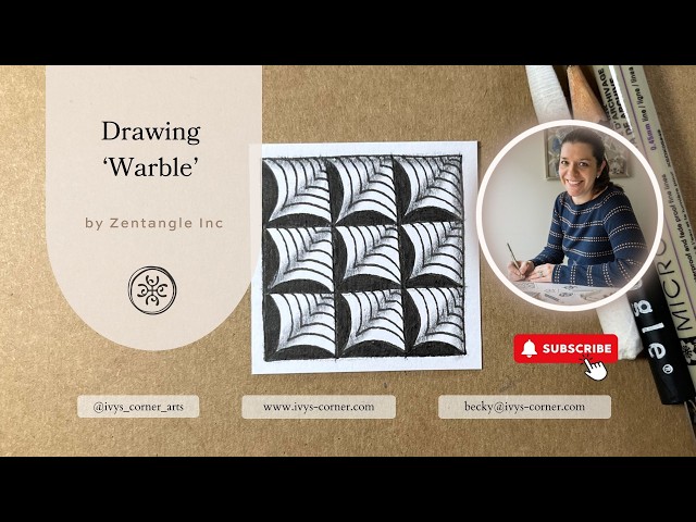 Warble - How to Draw This Zentangle Pattern (Step Out)