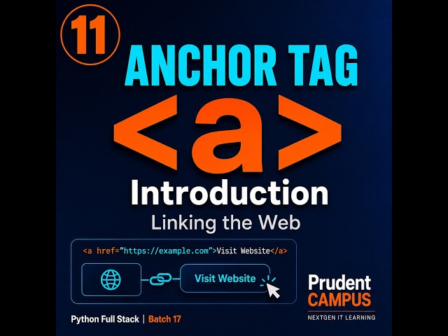 HTML Tutorial #11 | Anchor Tag a Introduction | Hyperlinks in HTML | Batch 17