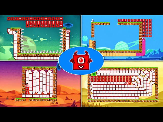 Funniest Number Snake Fail in the Hardest Maze | Game Animation