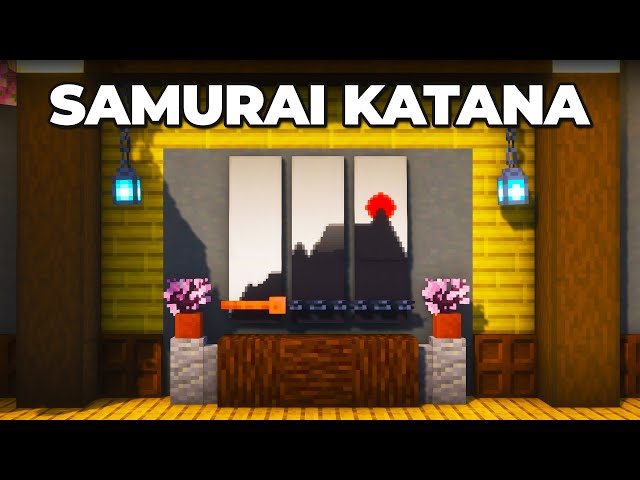 Minecraft Samurai Katana Stand Build Tutorial ⚔️ | Perfect Japanese Sword Design!