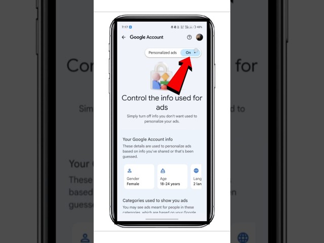 How to Turn Off Google Ads on Android | Disable Personalized Ads Settings