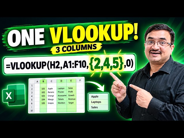Stop Using Multiple VLOOKUP Formulas! Try This Trick