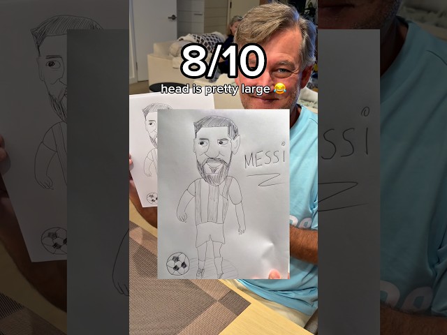 Who Can Draw Messi the Best? 🇦🇷⚽️ #familychallenge #messi #worldcup #drawingchallenge #drawing