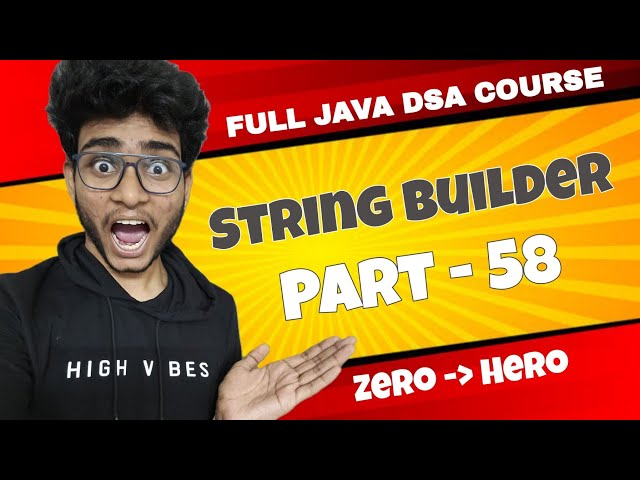 String Builder in Java | DSA series in Java in telugu| Part - 58 | Engineering Animuthyam