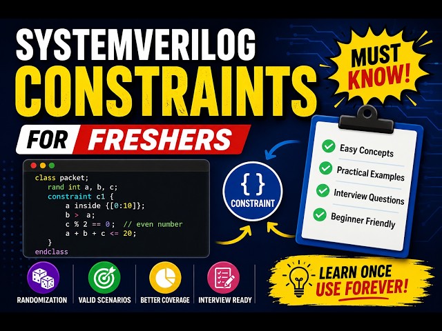 constarint inConstraints in SystemVerilog | Freshers Must Know Before Interviewsterview tricks
