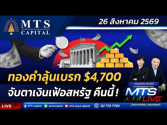 ทองคำลุ้นเบรก $4,700 จับตาเงินเฟ้อสหรัฐ คืนนี้ ! | MTS LIVE