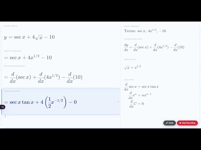 Class 12 Maths CH-2 EX-1 Q-6 | Find the Derivative