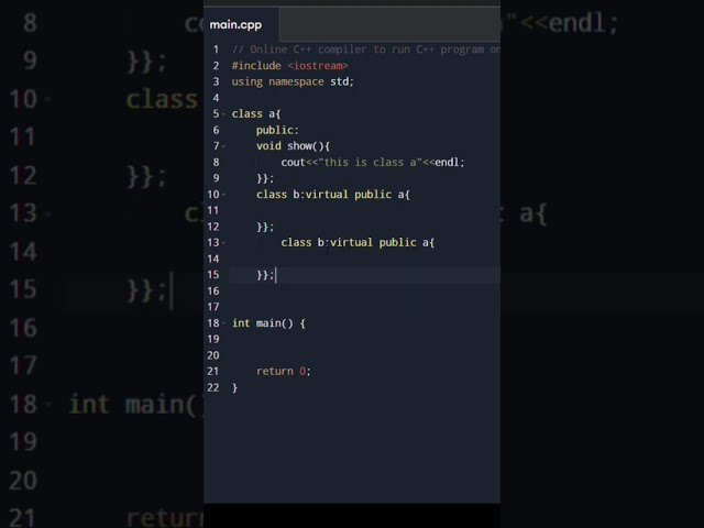 Hybrid Inheritance|#coding #programming #cpp #vibecoding #techtaught #asthetic #programminglanguage