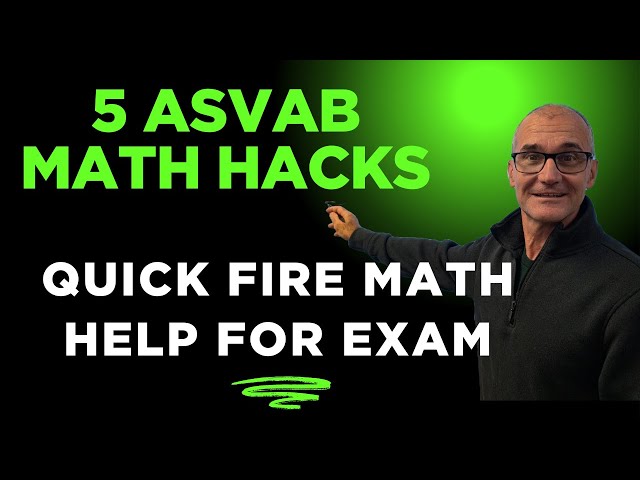Quick Fire ASVAB Math Hacks #asvab #math