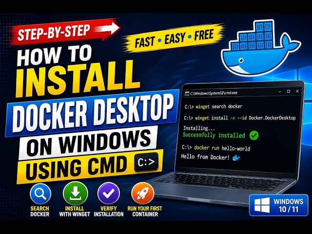 How to Install Docker Desktop on Windows Using CMD