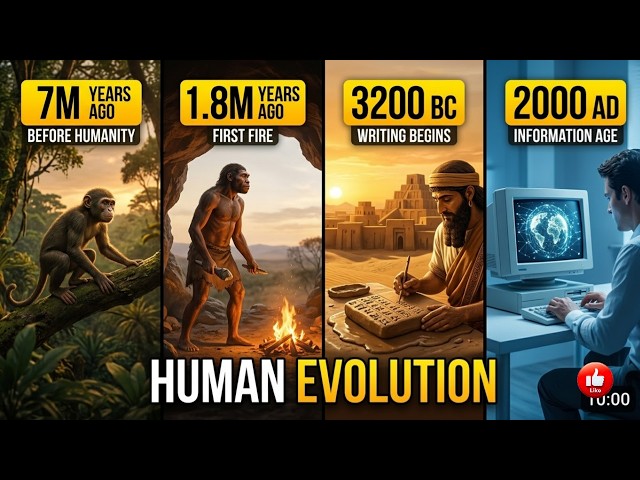 The Complete Evolution of Humans | 7,000,000 BC – 2000 AD