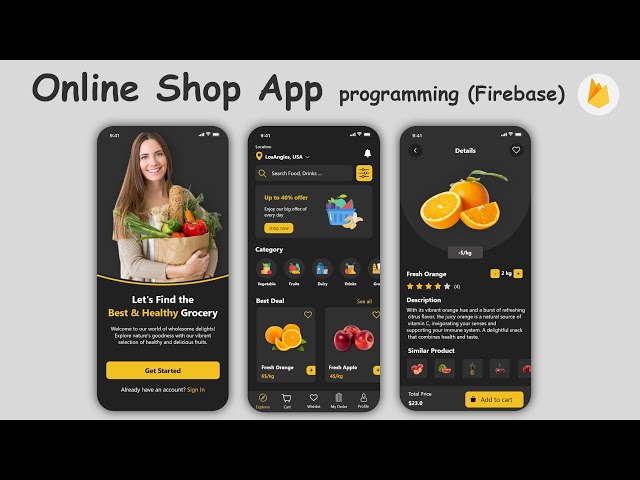 Online Shop app Android Studio Project with Firebase & Java - android studio Koala
