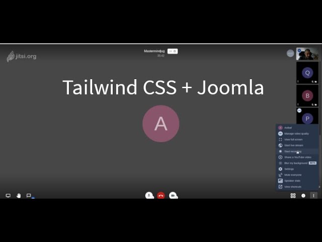 Charla del Mastermind JUG: Introducción a Tailwind CSS on #Joomla