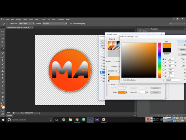 how to design logo in 3 minutes | Free template | warmodroid