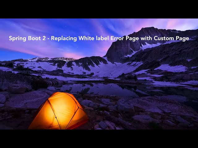 Spring Boot 2 Replace WhiteLabel Error Page with custom branded page | thymeleaf | Gradle
