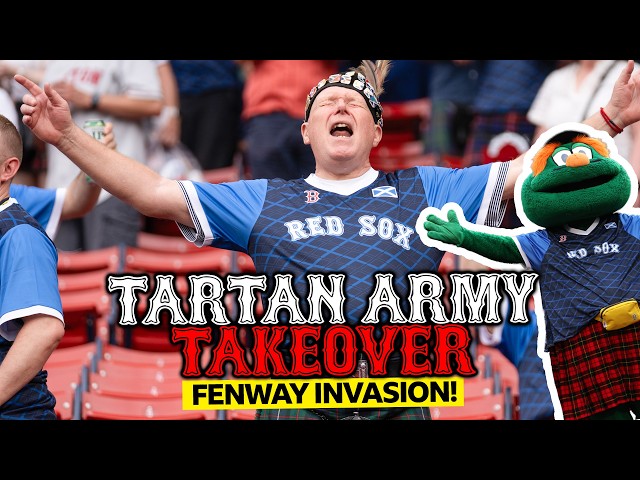 Scotland fans take over Boston Red Sox game⚾🏴󠁧󠁢󠁳󠁣󠁴󠁿