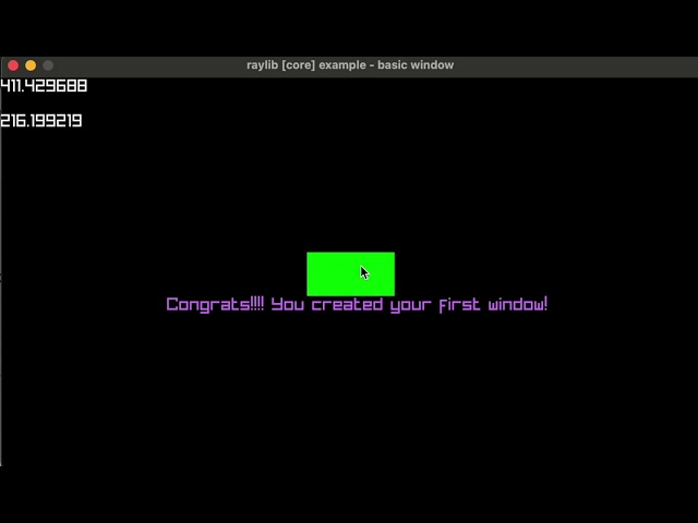 Simple Button using RayLib C++