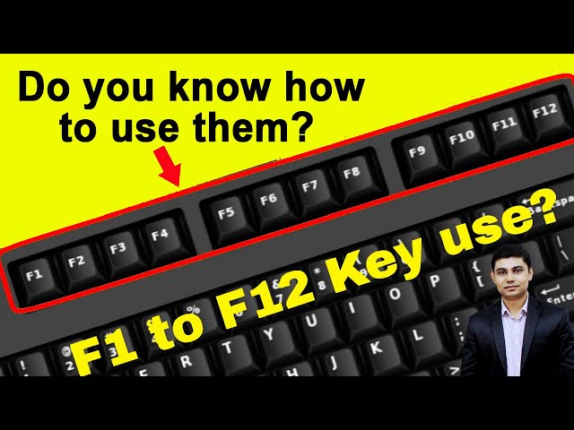 What are the use of Function Keys F1 to F12 on the Keyboard ? | function keys windows 10 settings