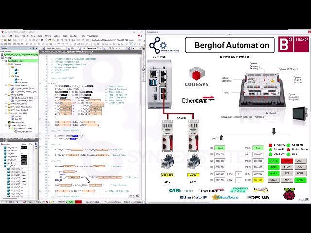 Industrial Motion Programming – Indexed Data Structure | Codesys | Berghof Automation