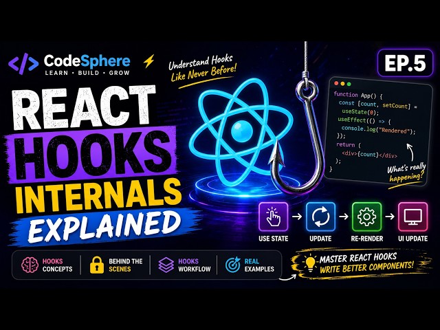 CodeSphere ⚛️ Ep.5 – React Hooks Internals Explained