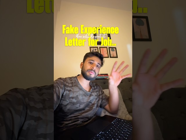 Fake Job Experience ❌❌