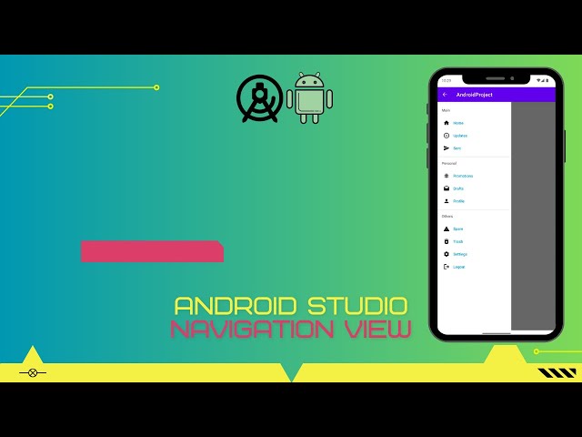 Navigation View | Navigation Drawer Menu - Android Studio | JAVA