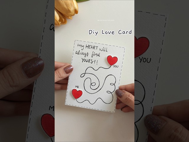 DIY LOVE CARD💖 Handmade Card! #lovecard