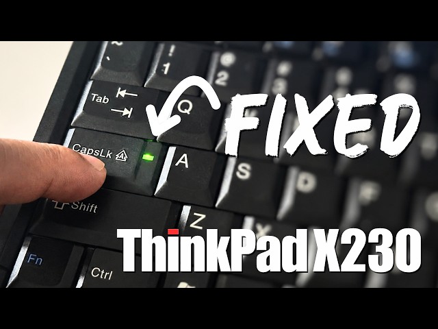 I Did the Classic 7-Row Keyboard Mod on My ThinkPad X230...and Accidentally Fixed the Caps Lock LED