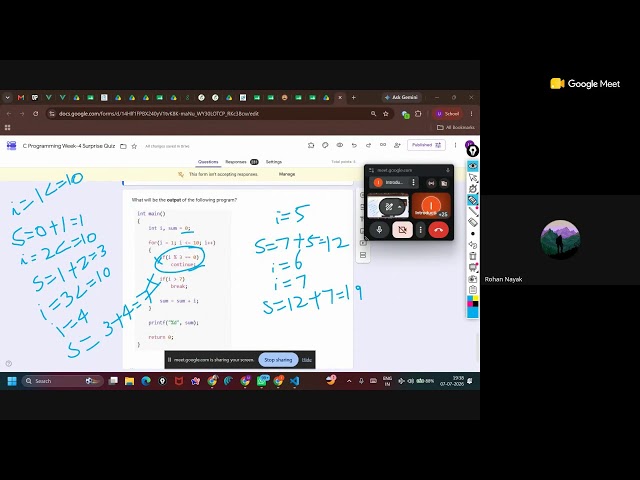 C Prog.-Week-4 Summary/Open Session