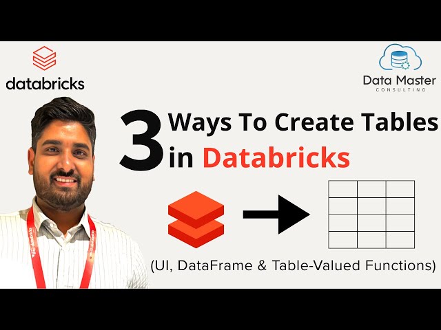 How to Create Tables in Databricks ( UI, DataFrame & Table-Valued)