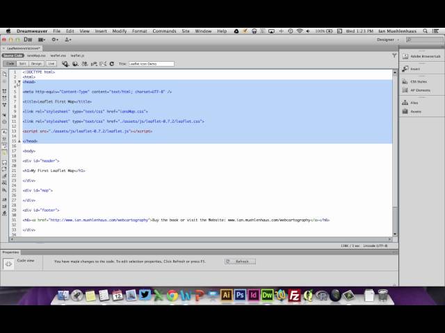 Web Cartography: Creating a Tiled Map Using Leaflet (Open Source)