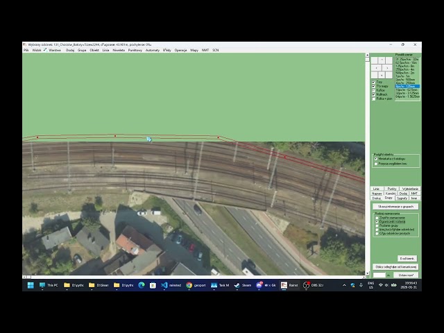 Tworzenie scenerii do symulatora MaSzyna - Import torów,  pobieranie zdjęć