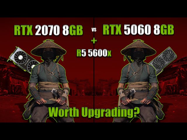 RTX 2070 VS RTX 5060 | Worth Upgrading? | Ryzen 5 5600x | 8 Games | 1080p | Med & Ultra