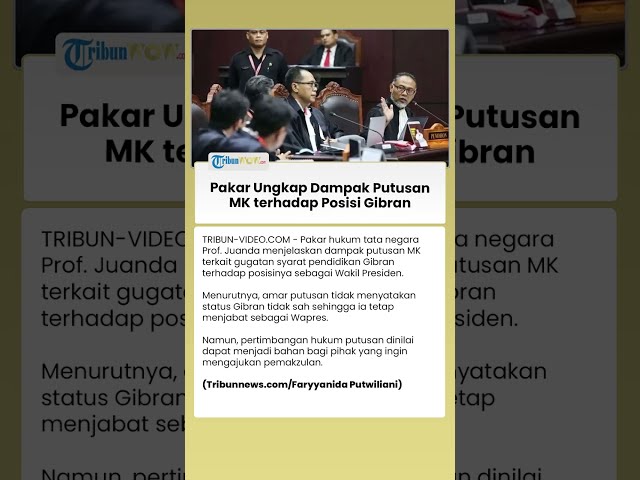 Gugatan Syarat Pendidikan Gibran Tak Diterima MK, Pakar Bahas Potensi Konsekuensi Hukumnya