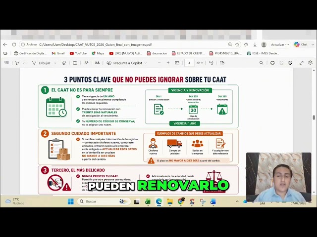 Código Alfanumérico Armonizado del Transportista (CAAT) P7