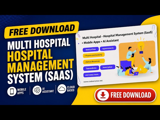 Multi Hospital Management System SaaS | Multi Hospital PHP Script Free Download | AI Powered Script