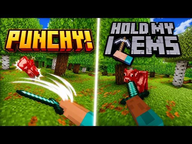 Punchy! VS Hold My Items Minecraft Java Comparison