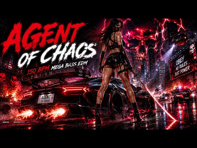 AGENT OF CHAOS ⚡ | 150 BPM MEGA BASS EDM | Ultimate Gaming, Gym & Focus Music