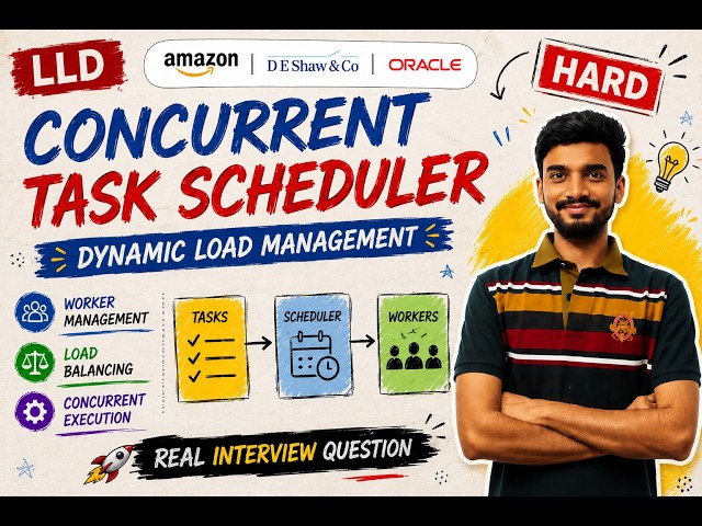 LLD: Design Concurrent Task Scheduler (Amazon, D. E. Shaw, Oracle)