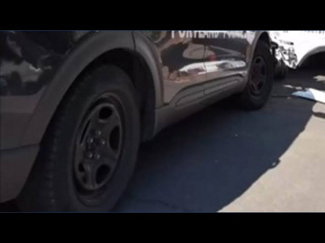 Witnesses react after suspect steals oil tanker in Portland, smashes police cars, other vehicles