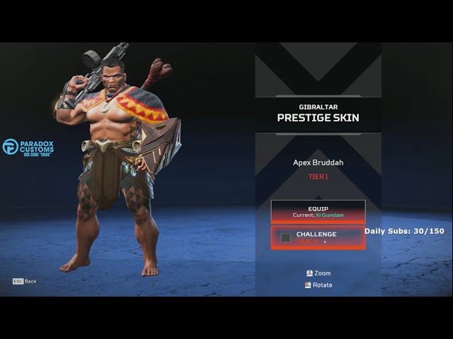 Movement Player Unlocks The Gibraltar Prestige Skin...