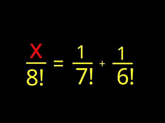Factorial Equation #mathematics #factorial #trending #viral 