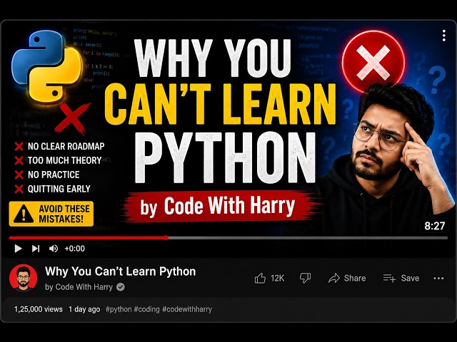 Learn Python Step by Step 🐍 | Complete Beginner Tutorial