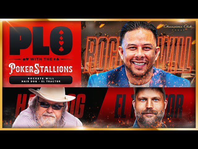 4K LIVE ACTION CASH $5/10/25 PLO w/ Rockets Will, Hair Dog & El Tractor